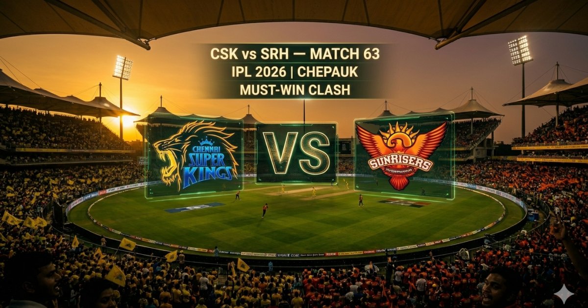 CSK vs SRH Match 63 IPL 2026 Preview — Ruturaj Must Fire, SRH Eye Chepauk Revenge